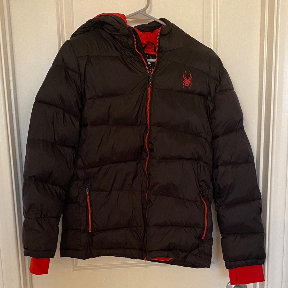 Boys Spyder Red and Black Jacket